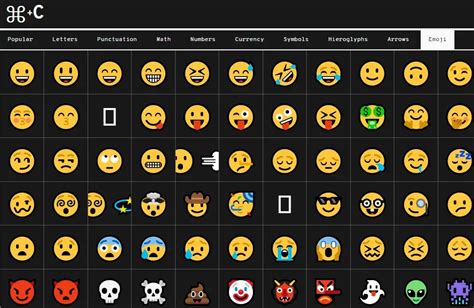 lista emoji|emoji da copiare e incollare.